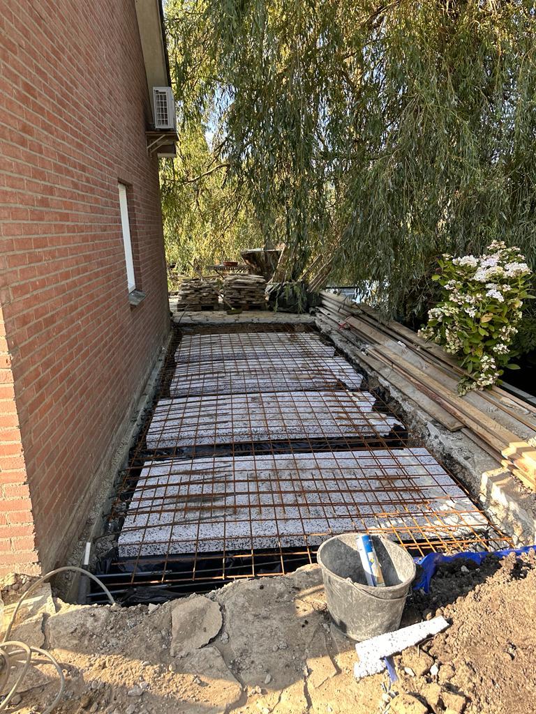 Fundering met wapeningsstaal